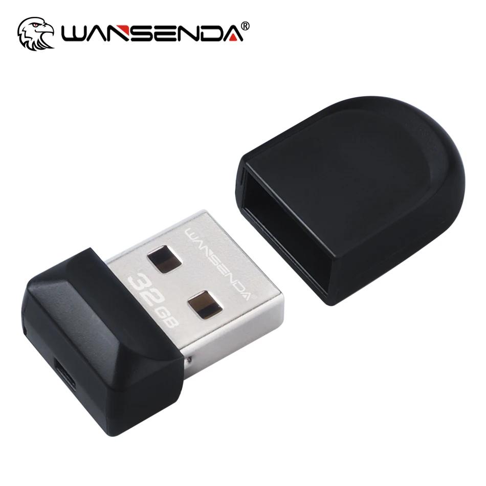 Wansenda super mini usb flash drive à prova dwaterproof água pendrive 64gb 32gb 16gb 8gb 4gb capacidade real usb 2.0 memória vara thumbdrive - Image 1