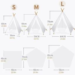Tenda removível portátil para gatos e cães, Casa de cachorro lavável, Cama de cachorro coberta com almofada e quadro negro - Image 5