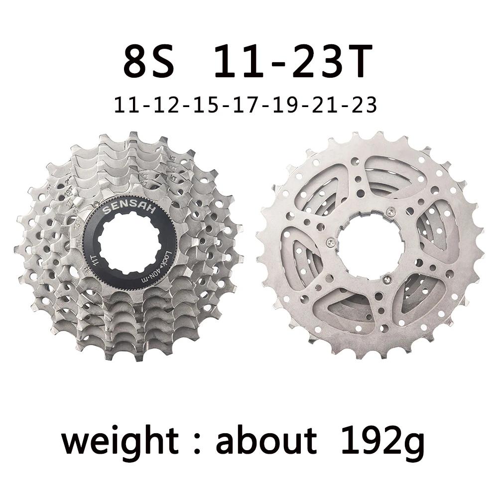 Sensah cassete de bicicleta de estrada, 8/9/10/11 velocidades, 11v, 23t/25t/28t/30t/32t/34t/36t, roda livre de bicicleta k7 10s, volante para hub hg - Image 1