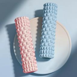 Rolos de espuma para massagem muscular - Rolo de espuma para costas de média densidade para alívio da dor nas costas e recuperação muscular nas pernas e braços - Image 2