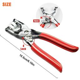 Ilhó Rebites Alicata Set, Clothes Clamp, Garra Fecho Mãos, Five Claws Pressão Nailing Machine, Press Snap Fastener, Novo - Image 1