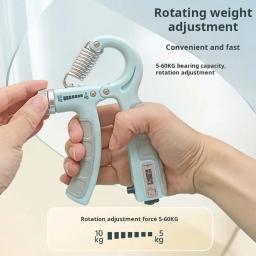 Treinador de força de aperto de 5-60kg, treinador de força de antebraço, resistência ajustável, treinador de força de aperto de mão, recuperação muscular - Image 4