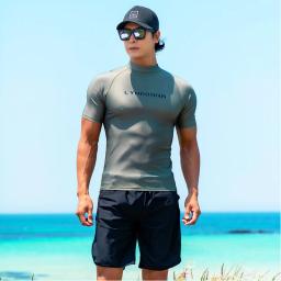 Sailbee proteger surf rash guard men banho de manga longa maiô dos homens rash guard surf camisa para natação vela transporte da gota - Image 6
