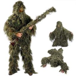 3D Camouflage Ghillie Suit, Caça Vestuário, Vestuário ao ar livre, Jaqueta, Calças, Capuz, Bolsa de Transporte, Adultos, Crianças, Juventude, 5 em 1 - Image 2