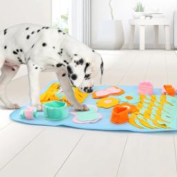 Cobertor De Treinamento De Sniffing Destacável Para Animais De Estimação, Almofadas De Lã, Aliviar O Estresse, Brinquedo Puzzle, Cães E Gatos, Cachorro E Gato - Image 2