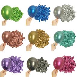 5/10/18 polegada metal balões de aniversário metálico azul verde prata cromo rosa ouro balão chuveiro do bebê casamento decoração de natal - Image 2