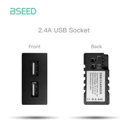 Bseed-plástico Frame peças para parede Internet, porta de carga USB, TV satélite Interface função, combinação DIY, Cat5 soquete - Image 3