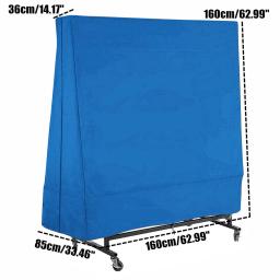 Capa protetora contra poeira para mesa de tênis de mesa, à prova d'água, pano oxford, protetor de móveis, pingue-pongue, 165x160x85cm - Image 4