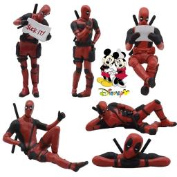 Disney deadpool 2 figura de ação sentado/piso postura modelo anime x-men mini boneca decoração pvc coleção estatueta brinquedo - Image 6