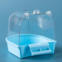 Pet Bird Bath Box Shower, fácil de instalar Water Bowl, Caged Parrot Bathing Tub para pássaros pequenos periquitos e canários - Image 5