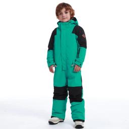 GSOU SNOW -30 ℃   Crianças terno de esqui 2023 inverno jaqueta de snowboard meninos e meninas ao ar livre ternos de neve quente à prova dwaterproof água crianças jaqueta de esqui - Image 4