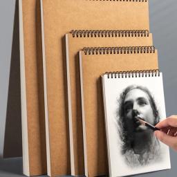 Sketchbook de papel kraft com folhas soltas destacáveis, desenho de arte portátil e pintura livro, A5, 16K, 8K, A4, especial, 1pc - Image 2