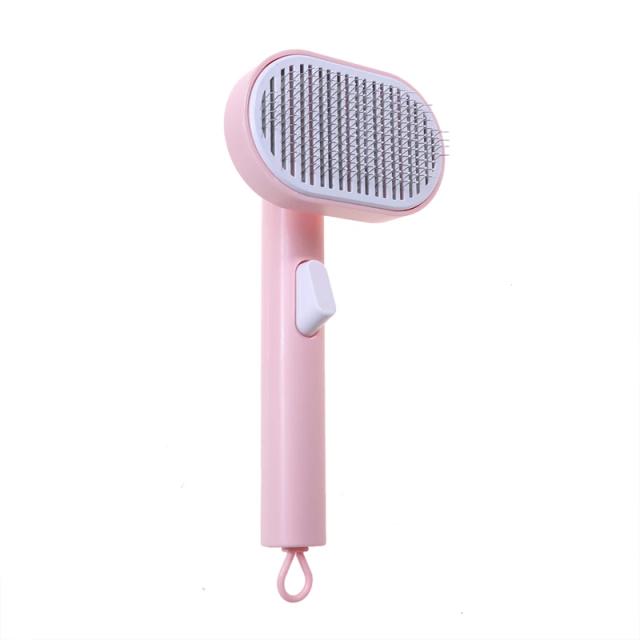 Pente Automático Anti-De-derramamento para Gatos e Cães - Escova de Preparação Eficiente para Pelagem Saudável