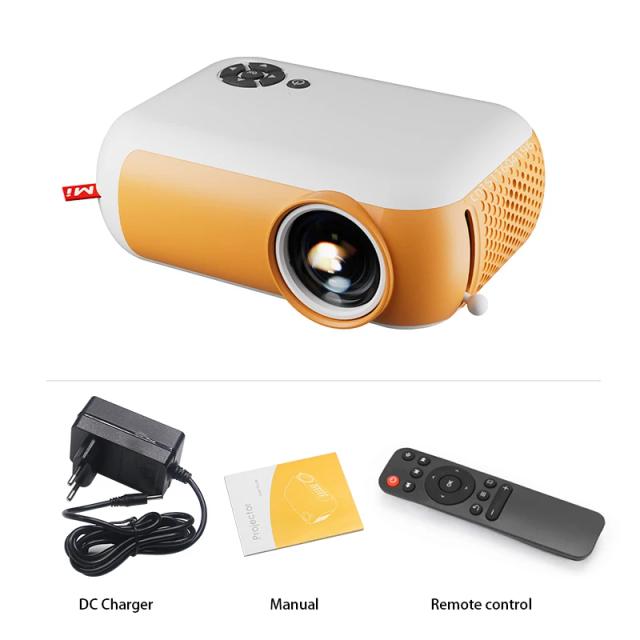 Mini Projetor Portátil A10 3D Full HD 1080P para Home Theater com Suporte a 4K e Conexão Smart TV