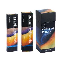 Conjunto de lápis de cor, lápis de cor à base de óleo de 72 cores com recarga de lápis, lápis de cor especial, pincéis de designer - Image 2