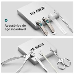MR.GREEN-Aço Inoxidável Manicure e Pedicure Set com Kit Caso Viagem, Nail Clipper, Ferramentas profissionais do cortador do prego - Image 3