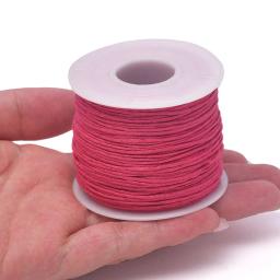 Cordão de Algodão Encerado para Fazer Jóias, Fio de Cordas Trançadas, Pulseira e Colar DIY, Beading Craft, 1mm, 24m - Image 3