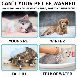 Gel de banho de coelho para pequenos animais, sem enxágue, desodorante, aliviar coceira, acessórios para animais, sem água, xampu para cachorros, 60ml - Image 3