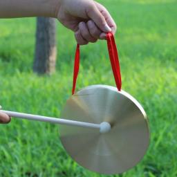 Mini guing-mini instrumento de percussão para crianças, instrumento de percussão com malho 10 cm/4 polegadas, cobre, decorativo - Image 2