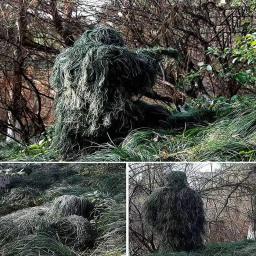 3D Camouflage Ghillie Suit, Caça Vestuário, Vestuário ao ar livre, Jaqueta, Calças, Capuz, Bolsa de Transporte, Adultos, Crianças, Juventude, 5 em 1 - Image 6