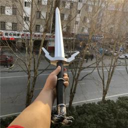105cm 1:1 anime cosplay geralt de rivia espada lobo branco arma adereço role play modelo pu brinquedo adereço - Image 2
