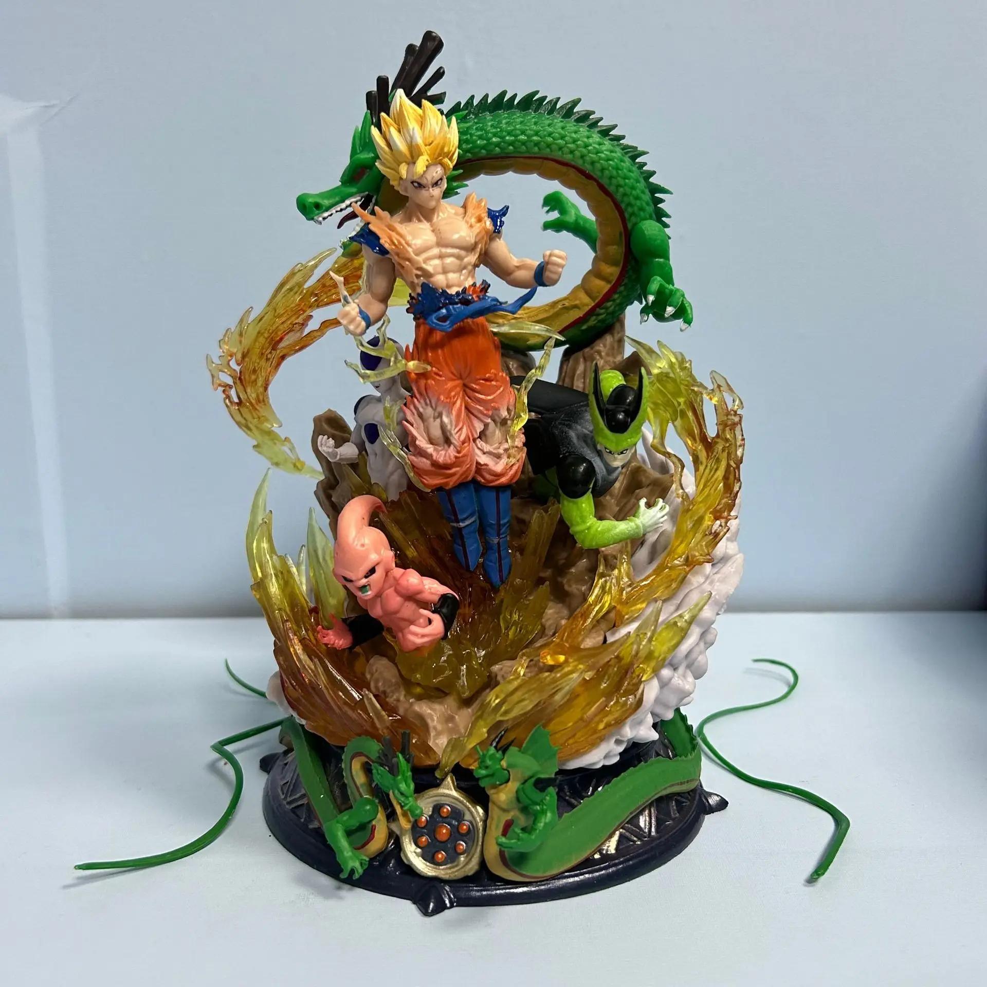 Dragon Ball Z Figuras de Ação Goku, Estátua em PVC GK, Brinquedos Modelo Colecionáveis, Presente, Ssj3, 20cm - Image 1