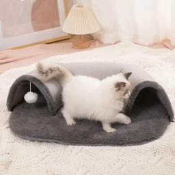 Brinquedo interativo do jogo para o animal de estimação, túnel do gato, cama dupla do uso, furões, coelho, túneis internos, casa do gatinho, treinamento, elipses, ninho - Image 4