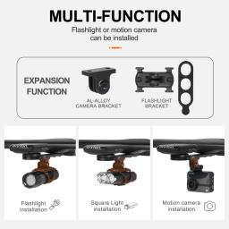 TOSEEK-Suporte do computador de bicicleta, cronômetro, GPS Bike Support, suporte de bicicleta, acessórios de bicicleta, Garmin, Gopro, Bryton, Wahoo - Image 5