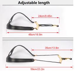 Couro saxofone Lanyard, comprimento ajustável, Harness ombro duplo, Sax, Bass, Tenor, Alto - Image 6