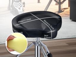 LEKATO-Cadeira Hidráulica Ajustável em Altura com Encosto, Trono do Tambor, Assento Resistente, Encosto, Estilo de Motocicleta, Tamborete para Baterista - Image 6
