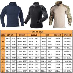 HAN WILD-Camisa Tática com Almofadas para Homens, Camisas De Escalada, Roupas De Treinamento, Camuflagem De Acampamento, Camiseta De Caça, Tops Para Paintball - Image 2