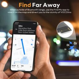 VOCOlinc Smart Bluetooth GPS Tracker funciona com Find My APP, dispositivo de lembrete anti-perda para crianças, localizador de chave de carteira e etiqueta de carro - Image 5