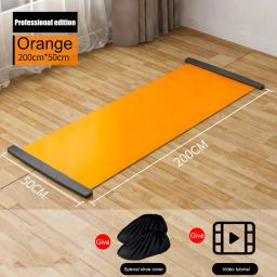 140/180/200cm esportes de fitness glide placa para hóquei no gelo roller patinação perna exercício esteira perna núcleo treinamento workout board - Image 1