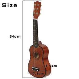 6 cordas pequeno baixo acústico guitarra instrumentos musicais com picaretas basswood ukulele para crianças crianças jogando brinquedo de aprendizagem presente - Image 6