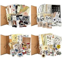 30 Pçs/set Vintage Scrapbooking Adesivos DIY Diário Adesivo Scrapbook Selo Adesivos De Papel Washi Retro Antigo Naturais - Image 1
