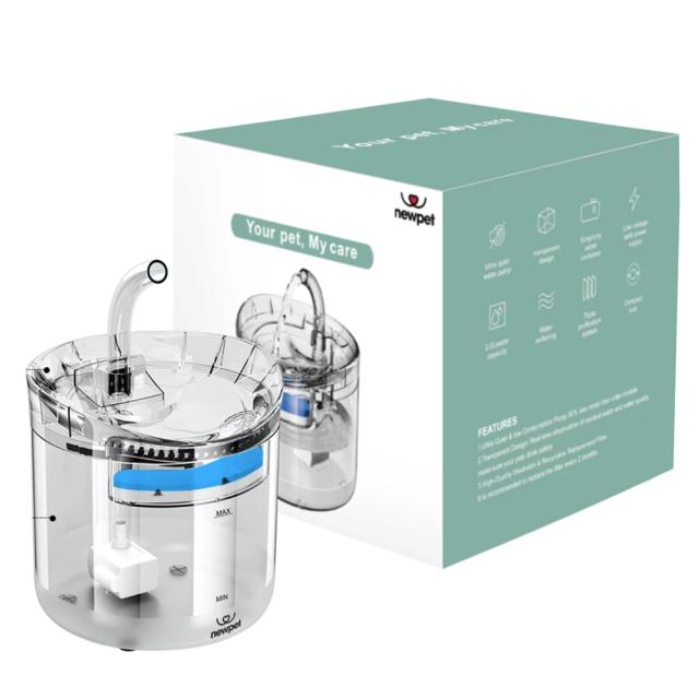 Dispensador Automático de Água Newpet 2L com Temperatura Constante para Cães e Gatos