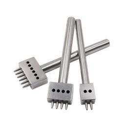 Ferramenta de perfuração de couro com espaçamento de 4mm5mm6mm, 2/4/6 pinos, perfurador de costura, cinzel de couro para trabalho de couro, ferramentas artesanais - Image 3