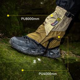 Hikeman polainas leves ao ar livre dyneyema náilon neve à prova de areia perna capa para caminhadas trekking esqui acampamento deserto ‌   M L - Image 4