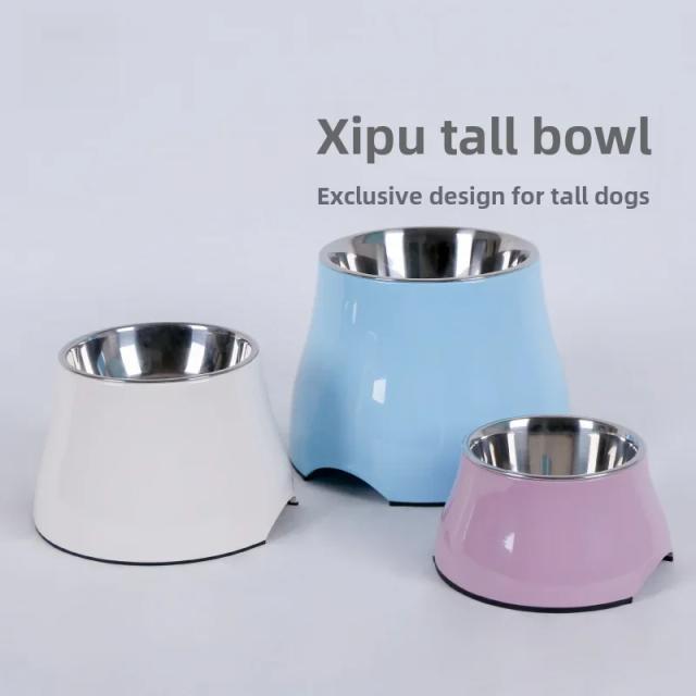 Tigela de Aço Inoxidável Multifuncional para Cães: Alimentador Alto com Modelos Médios e Pequenos
