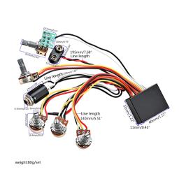 Equalizador ativo e passivo 3 bandas, pré-amplificador baixo elétrico, substituições captador para baixo ativo, - Image 6