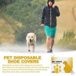 Botas de neve autoadesivas impermeáveis para animais de estimação, sapatos para cães, botas de proteção para patas, produtos para animais - Image 4