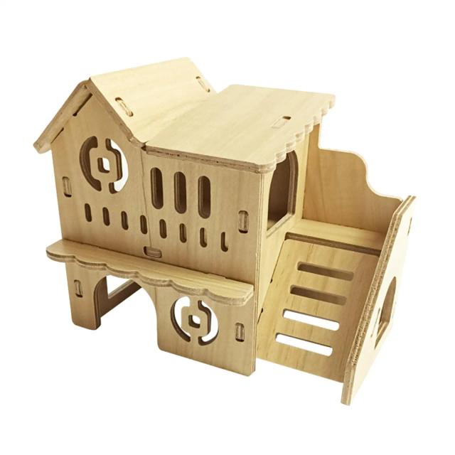 Refúgio Encantado para Pequenos Animais: Casa de Castelo para Hamsters, Chinchilas e Ratos