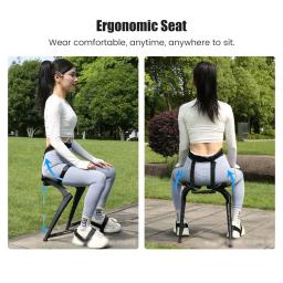 Portátil exoesqueleto wearable esportes leve cadeira dobrável pesca atividades ao ar livre assento de viagem fezes cadeira calças - Image 4