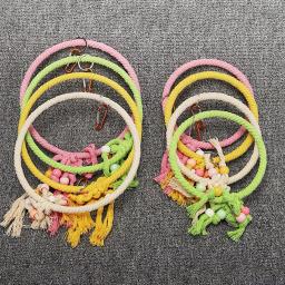 Balanço para pássaro, brinquedo útil, gaiola de balanço, requintado, de corda, para papagaio de estimação - Image 3