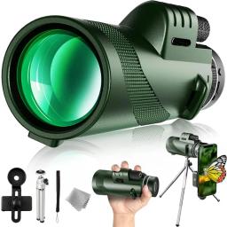 Mini Portátil Zoom Telescópio HD, 5000m, Dobrável, Longa Distância, Caça, Esportes, Ao Ar Livre, Acampamento, Viagem, Poderoso - Image 1
