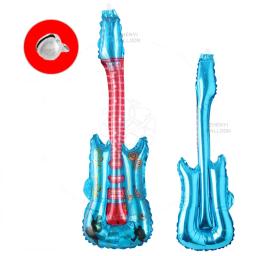 Balões infláveis de guitarra cartoon para crianças, festa de aniversário, brinquedo clássico, quente - Image 3