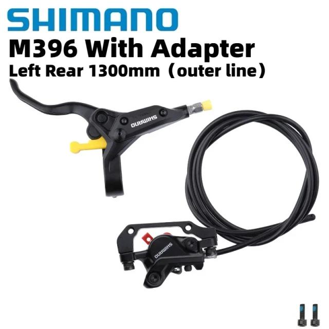 Shimano M396 Alavanca de Freio a Disco Hidráulico e Pinça para Mountain Bike Traseira Esquerda