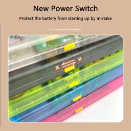 Console de jogo portátil retrô, tela grande de 4.1 espaços, branco e preto, transparente, jogadores para meninos, brinquedo infantil, presente - Image 6