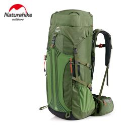 Mochila de Escalada Profissional Naturehike com Sistema de Suspensão, Bolsa Esportiva ao Ar Livre, Caminhadas, Trekking, Camping, 55L, 65L - Image 3