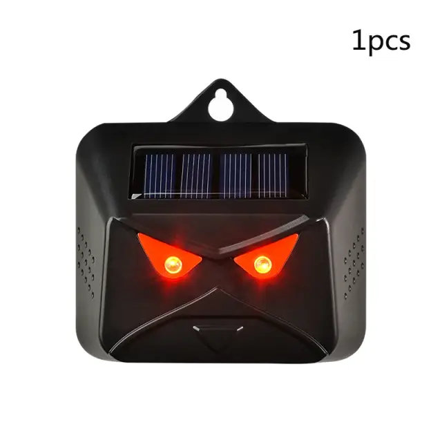 Repelente Solar para Animais com Luz LED Piscante - Proteja seu Jardim de Cães e Pássaros